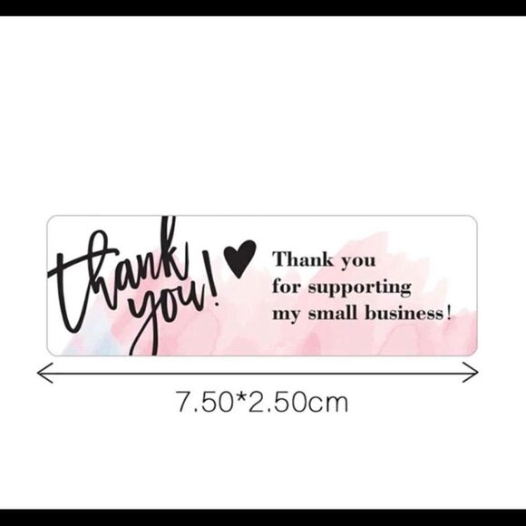 “Thank You for Supporting My Small Business” Stickers - Picture 3 of 3